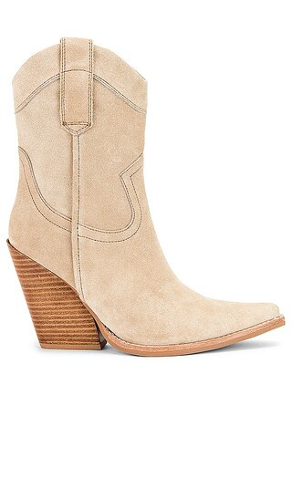 Mi-Amigo Boot in Beige Suede | Revolve Clothing (Global)