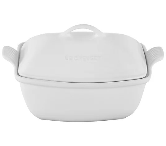 Le Creuset 4.5 Quart Heritage Deep Covered Bake r - QVC.com | QVC