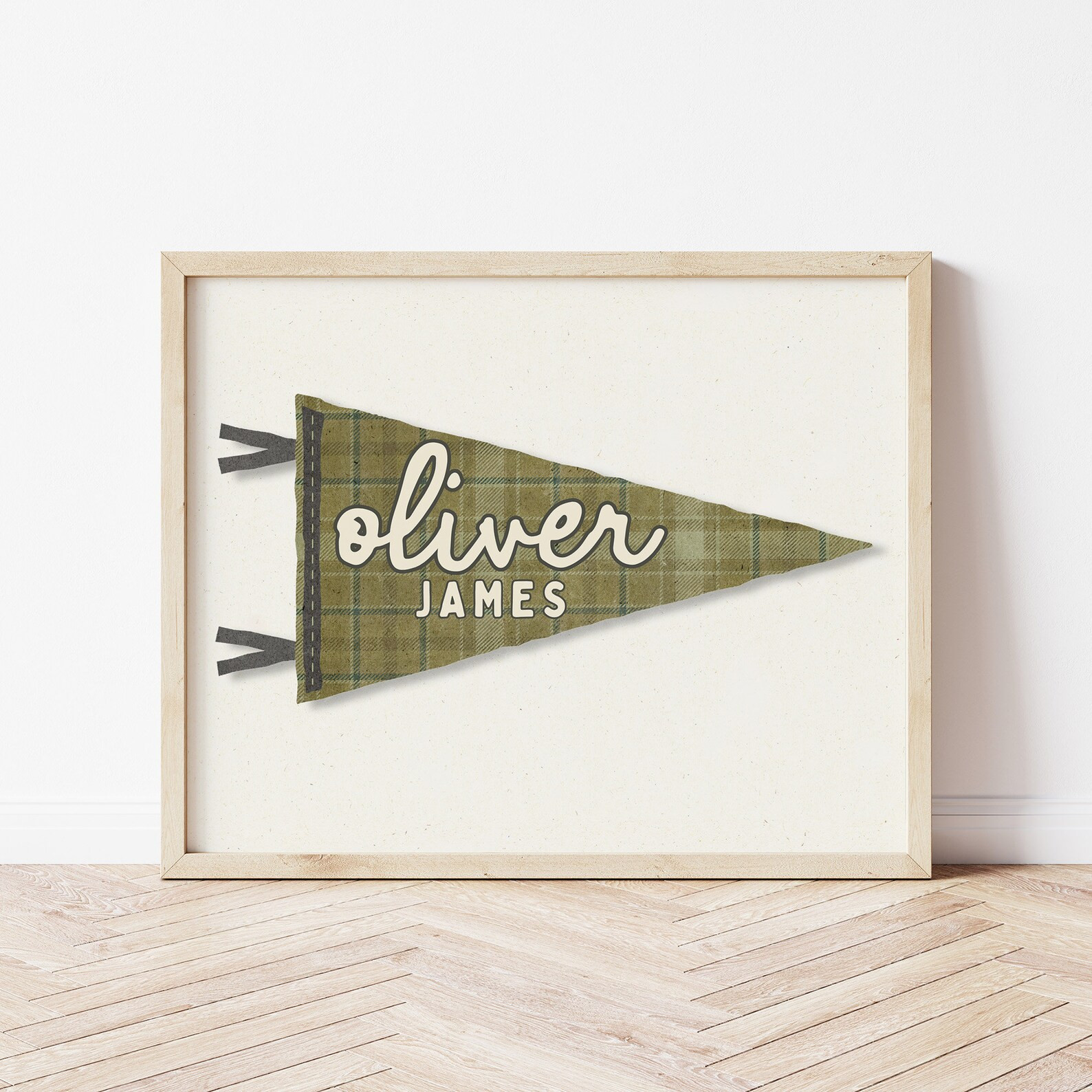 Custom Name Pennant Flag Personalized Pennant Banner Baby Shower Birthday Gift Boho Boys Room Dec... | Etsy (US)