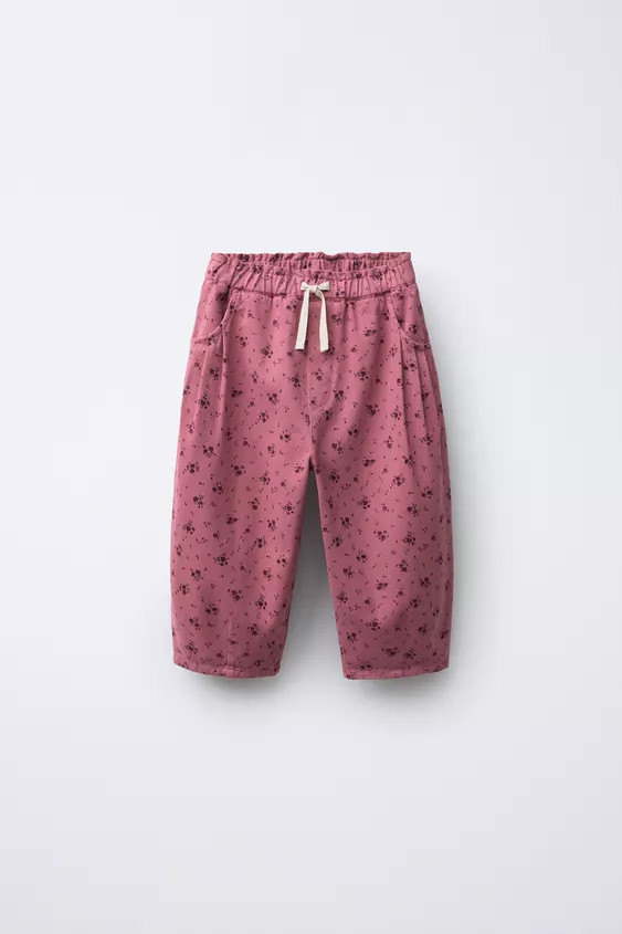 FLORAL BAGGY PANTS | Zara US