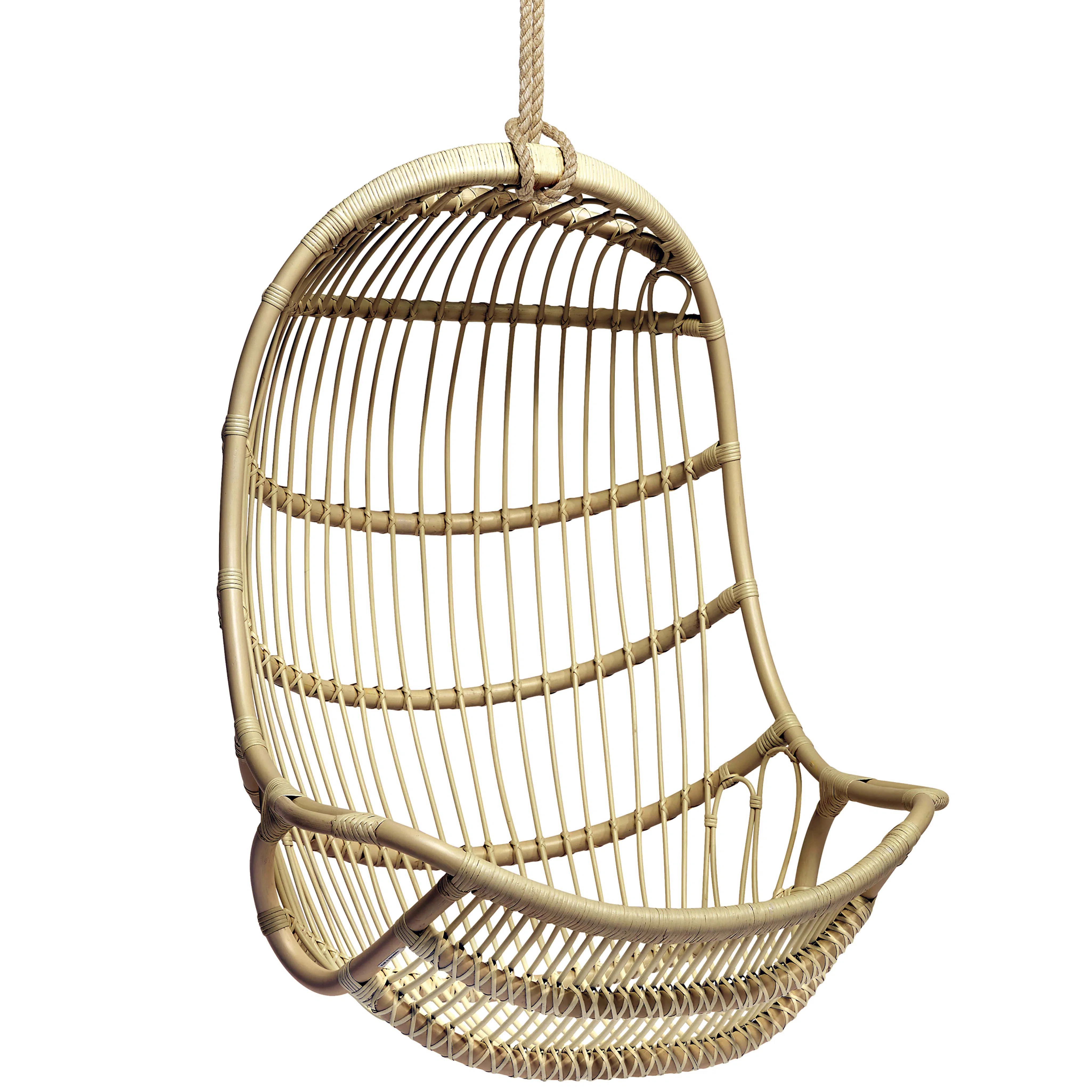Riviera Rattan Outdoor Swing Chair | Birch Lane