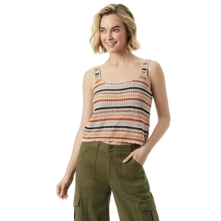 Jessica Simpson Women's and Women's Plus Crochet Tank Top | Walmart (US)