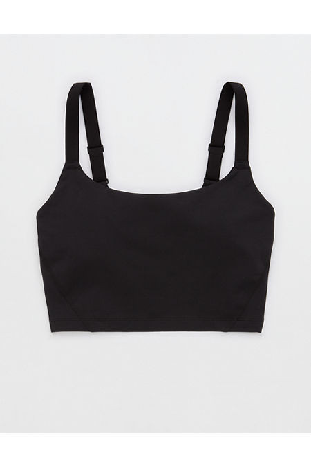 OFFLINE By Aerie The Hugger Longline Sports Bra Women's True Black XXS | Aerie