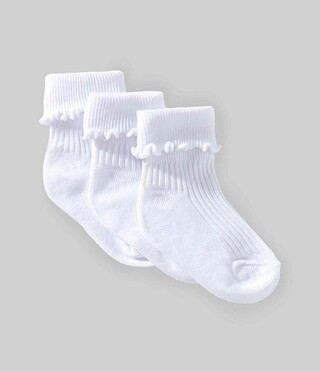 Edgehill Collection Baby Girls Lettuce Edge 2-Pack Socks | Dillard's | Dillard's