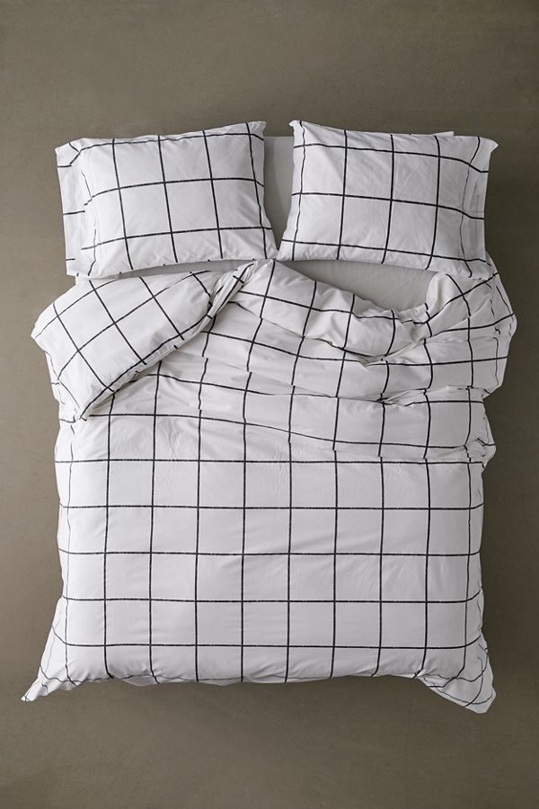 Distressed Check Duvet Set | Urban Outfitters (US and RoW)