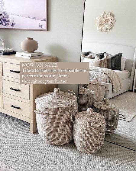 SALE ALERT! These baskets are so functional and blend well into your space, providing storage for toys, linens and more! 

#LTKhome #LTKsalealert