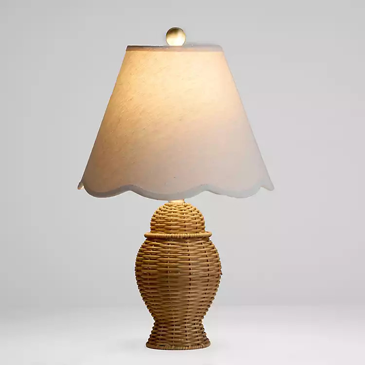 Natural Rattan Ginger Jar Table Lamp | Kirklands Home | Kirklands