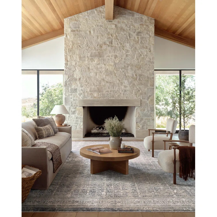 Amber Lewis x Loloi Alie Sky / Stone Area Rug | Wayfair North America