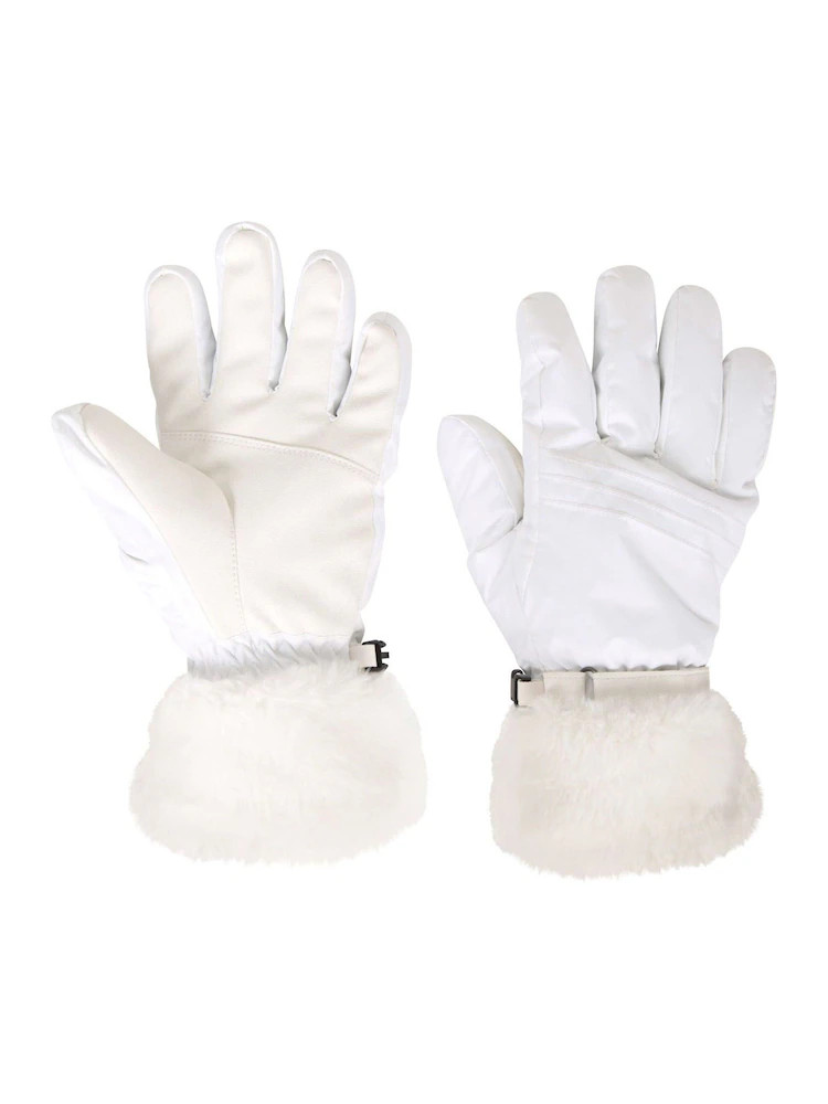Mountain Warehouse White Womens Parallax Waterproof Ski Gloves | Next US