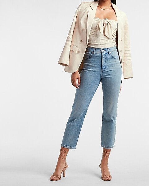 Metallic Tie Front Tube Top | Express