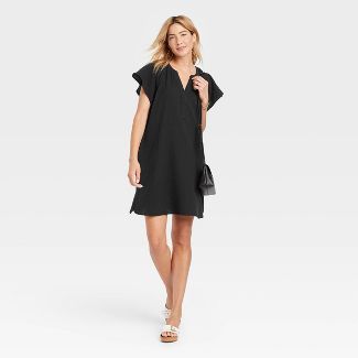 Women's Flutter Short Sleeve Woven Dress - Universal Thread™ | Target
