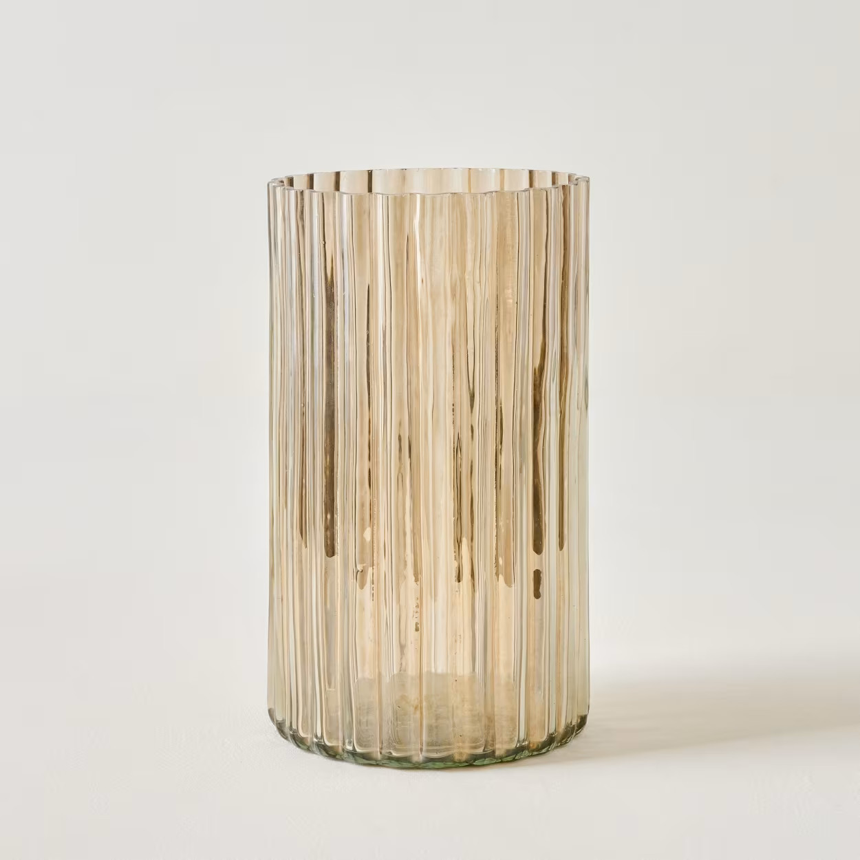 Alexandria Ribbed Glass Hurricane | Magnolia