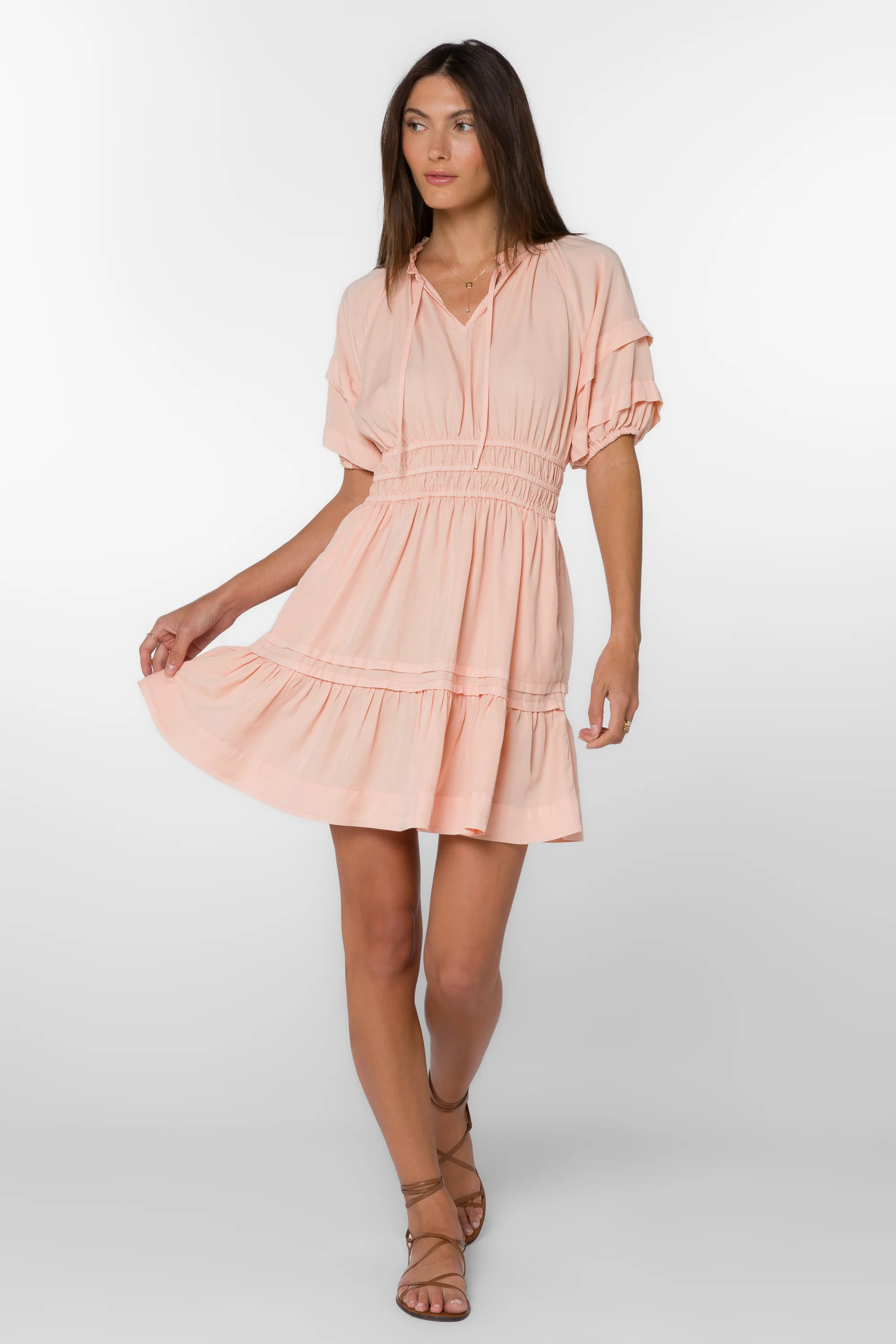 Donna Pink Sand Dress | Velvet Heart Clothing