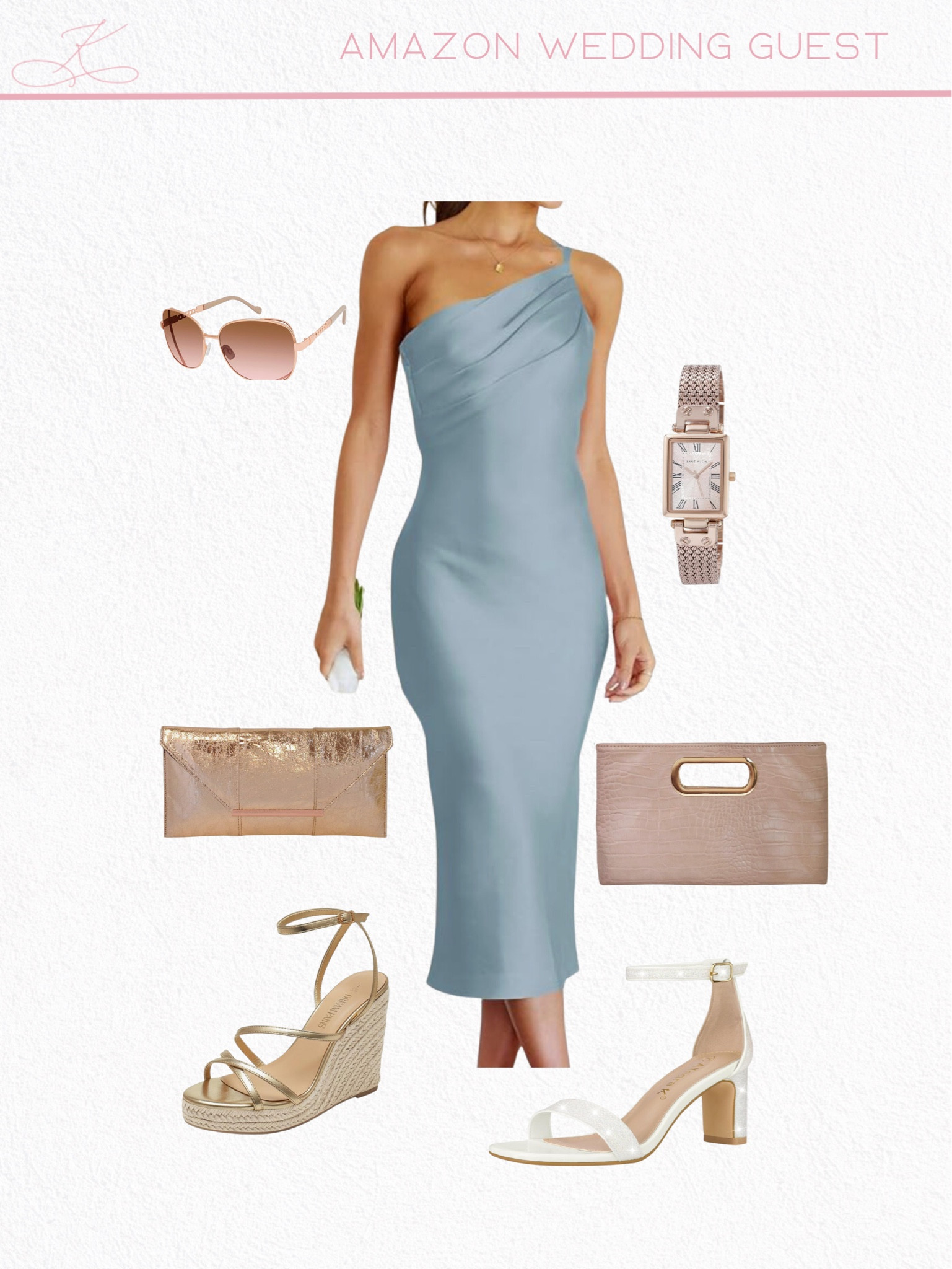 Amazon wedding guest dress for the summer! 

Summer dress, wedding guest dresses, Amazon dress, Amazon wedding guest, Amazon fashion, Amazon finds, summer outfit, summer dresses, blue dress, Amazon clutch, sandals

#LTKWedding #LTKOver40 #LTKStyleTip