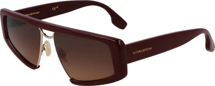 Classic Logo 57mm Gradient Modified Rectangular Sunglasses | Nordstrom Rack