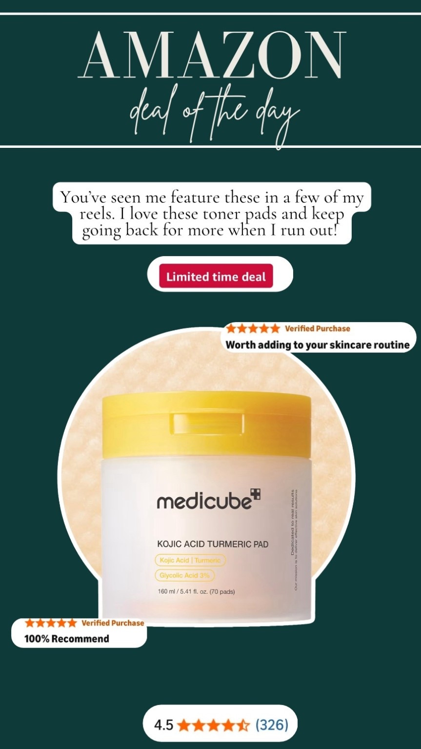 Amazon deal of the day ✨ One of my favorite brands for toning pads! 



#LTKSaleAlert #LTKGiftGuide #LTKHoliday