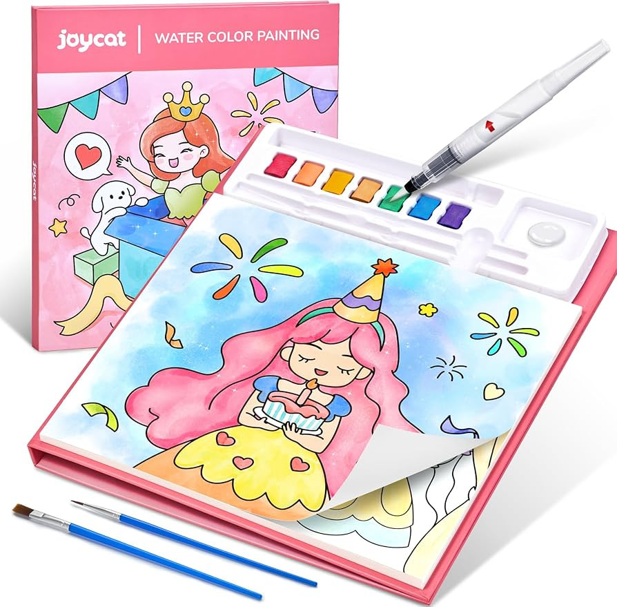 JoyCat Paint with Water Coloring Books for Toddlers, Watercolor Painting Sets for Kids Ages 3-5 4... | Amazon (US)