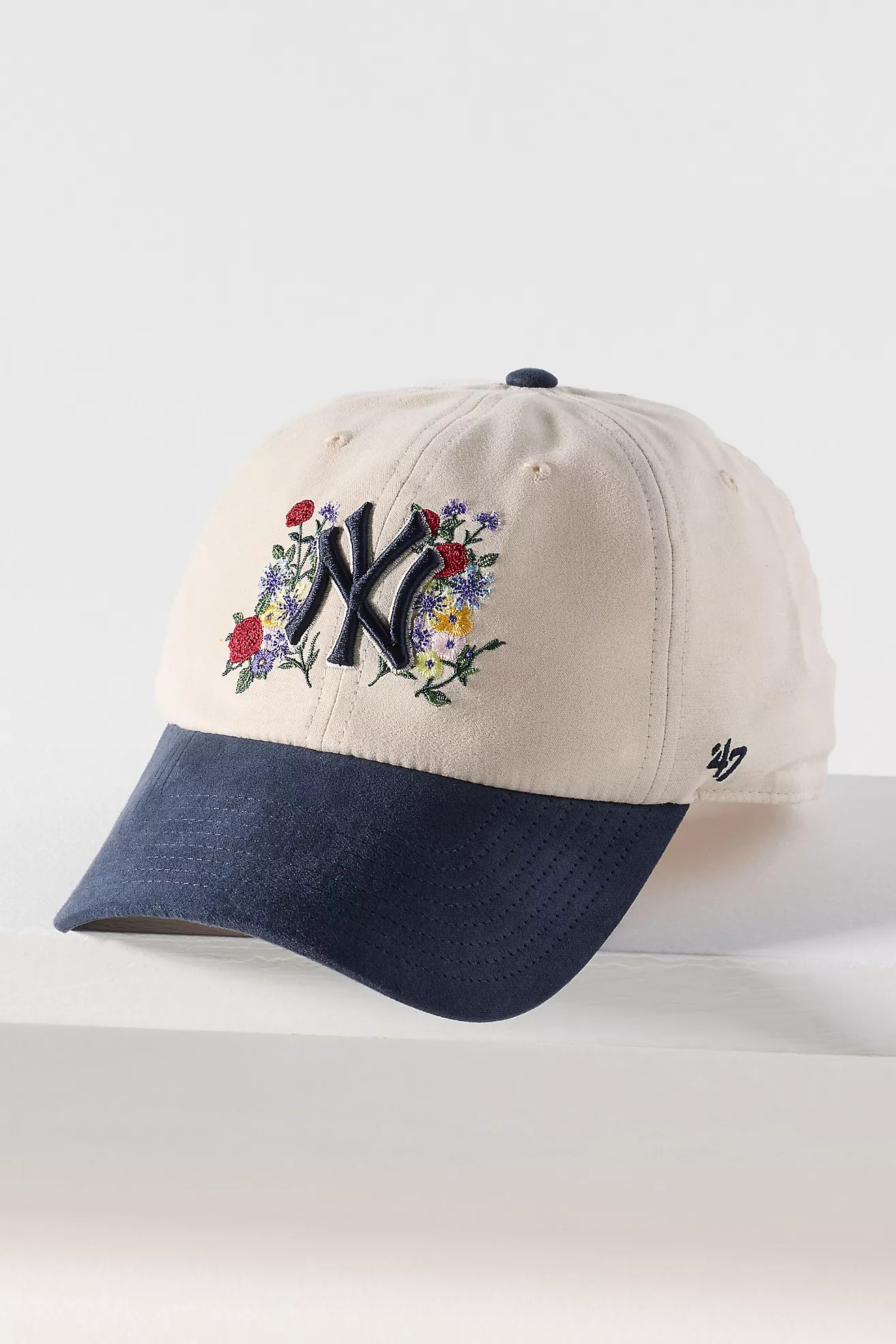 '47 Faux-Suede Floral Baseball Cap | Anthropologie (US)