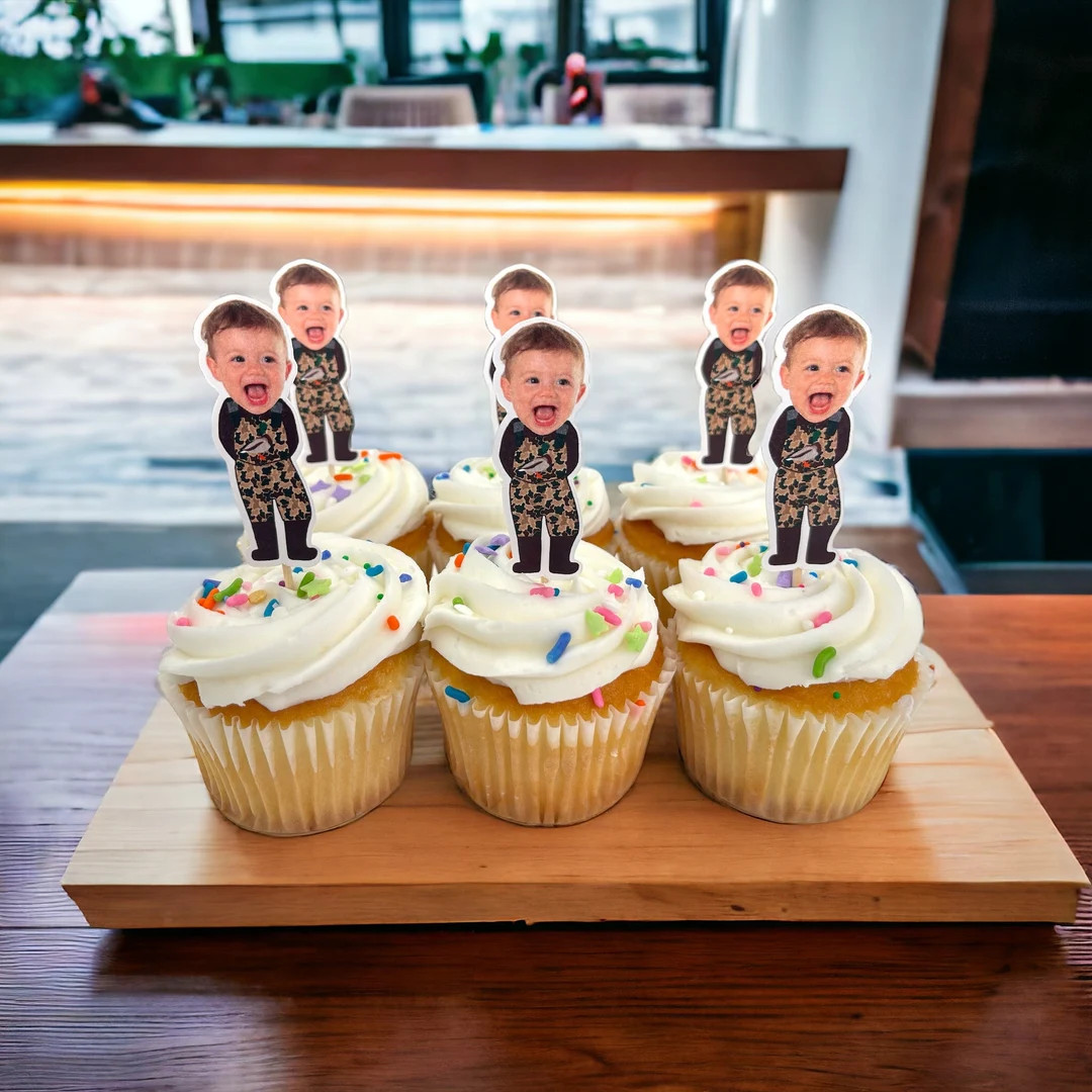 Cupcake Toppers Mallard Duck Hunting Birthday One Lucky Duck Cupcake Decoration First Birthday 1s... | Etsy (US)