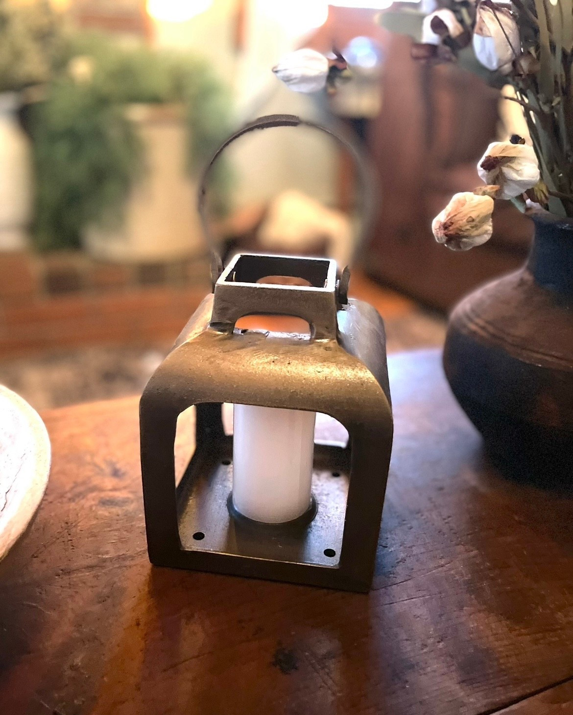 Run!! the viral cast aluminum lanterns are back and currently 30% off. Available in 4 sizes  and also on n black. Indoor/ Outdoor. I have them on my porch and in my hitch 🤎🤎

#LTKHome #LTKSaleAlert