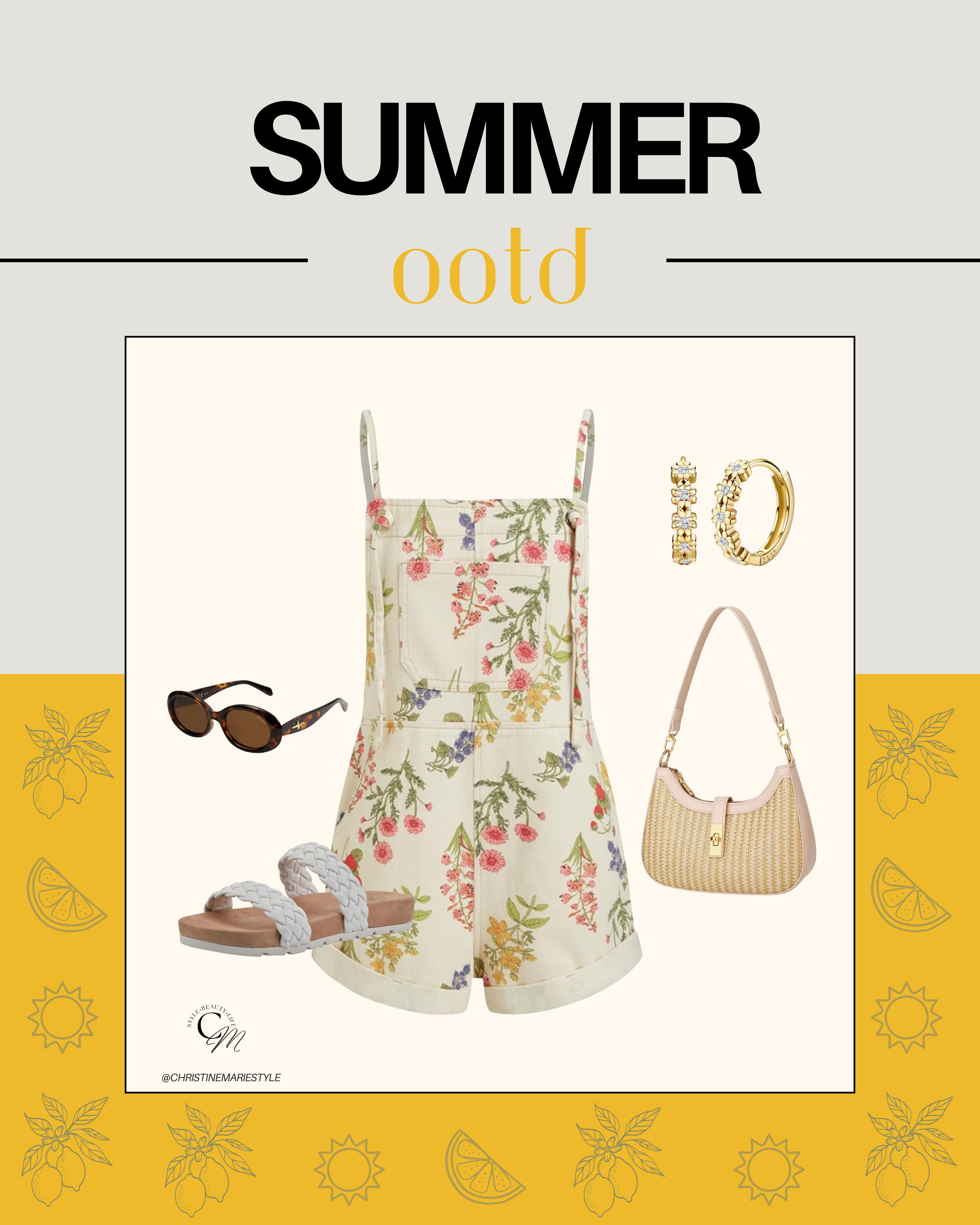 Summer outfit inspiration










overalls
floral overalls
sunglasses
raffia handbag
summer bag
braided sandals
slides 

 #LTKdayinmylife #LTKTravel