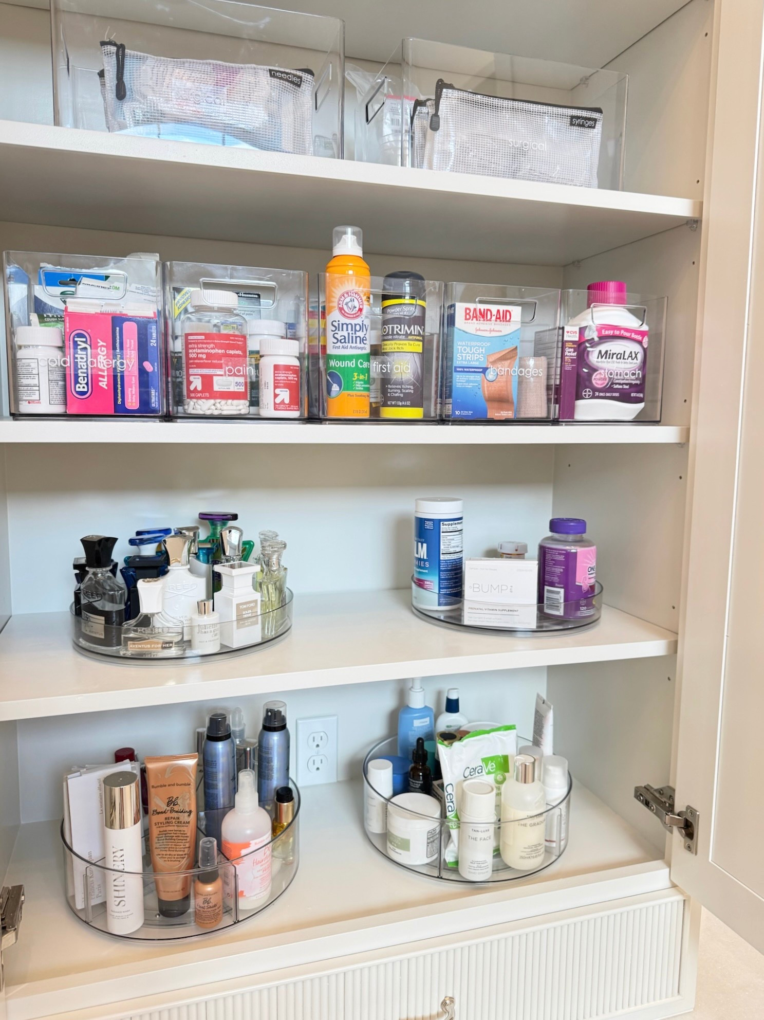 From “Where’s the Tylenol?!” to “Top shelf, second bin, labeled pain relief.” Consider this your sign to organize everything.