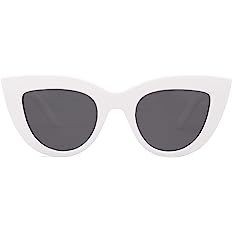 YOSHYA Retro Vintage Narrow Cat Eye Sunglasses for Women Clout Goggles Plastic Frame | Amazon (US)