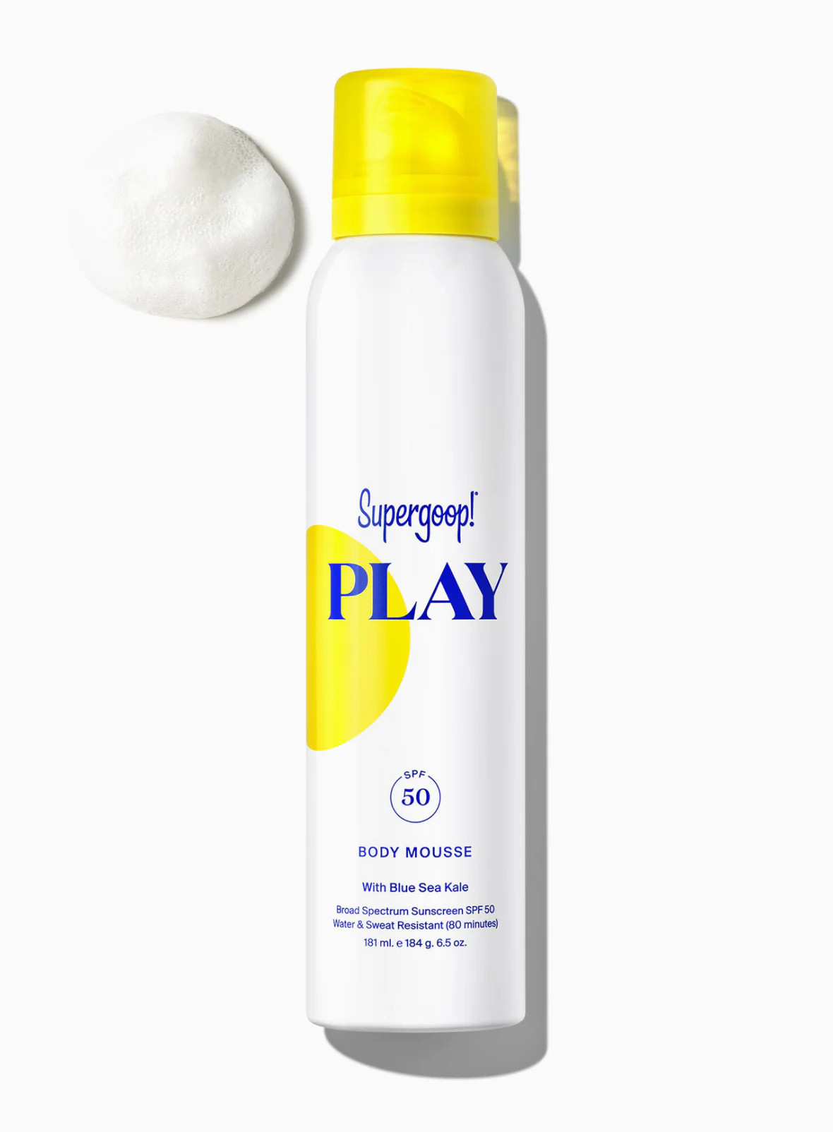 PLAY Body Mousse SPF 50 Sunscreen 6.5 oz. Supergoop! | Supergoop