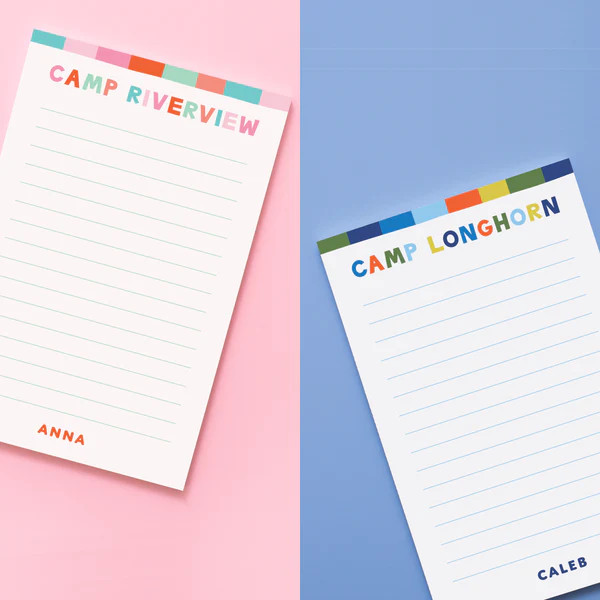 Camp Vibes Personalized Notepad | Joy Creative Shop