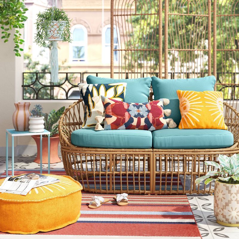 Boho Eclectic Loveseat - Brown - Opalhouse™ designed with Jungalow™ | Target