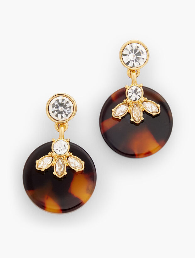 Tortoiseshell Crystal Earrings | Talbots