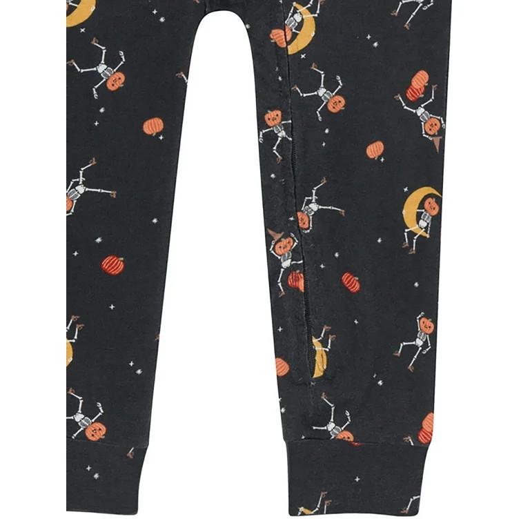 Modern Moments by Gerber Baby Neutral Super Soft Halloween One-Piece Pajama, Sizes 0/3 Months - 6... | Walmart (US)
