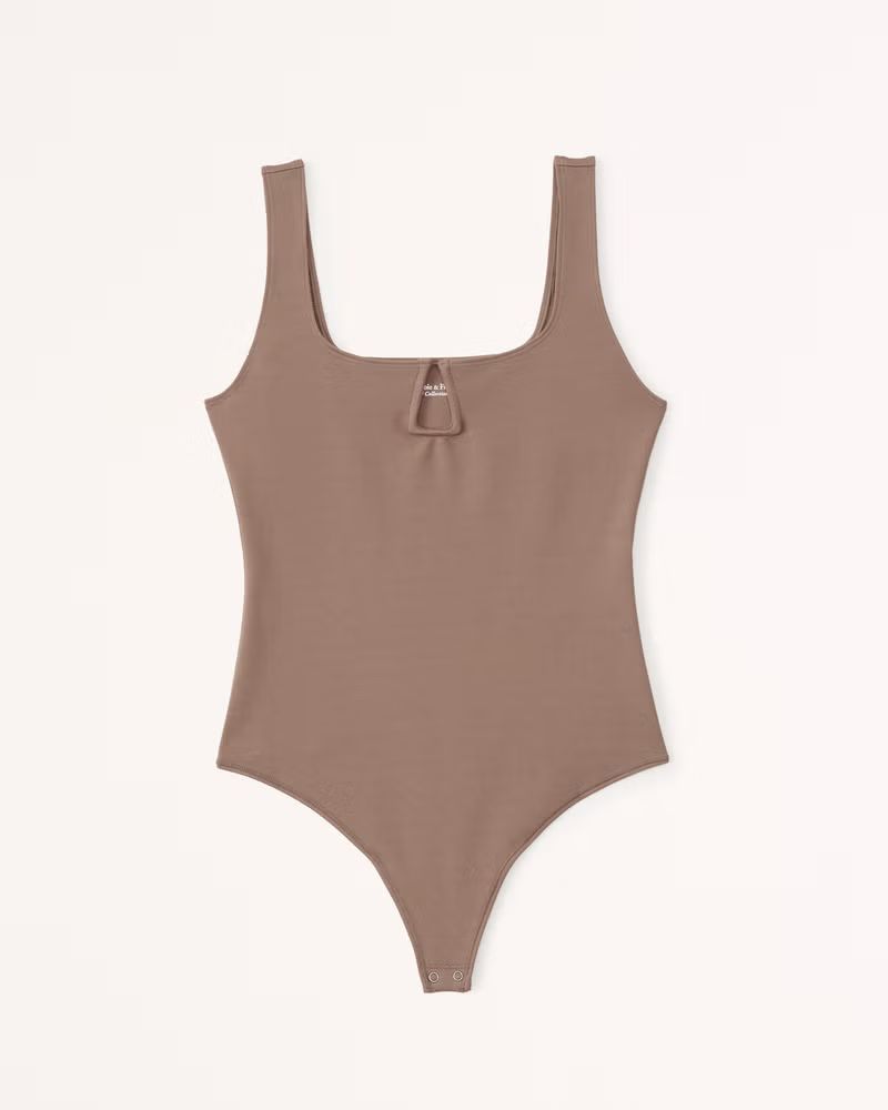 Women's Ponte Notch-Neck Bodysuit | Women's Clearance | Abercrombie.com | Abercrombie & Fitch (US)