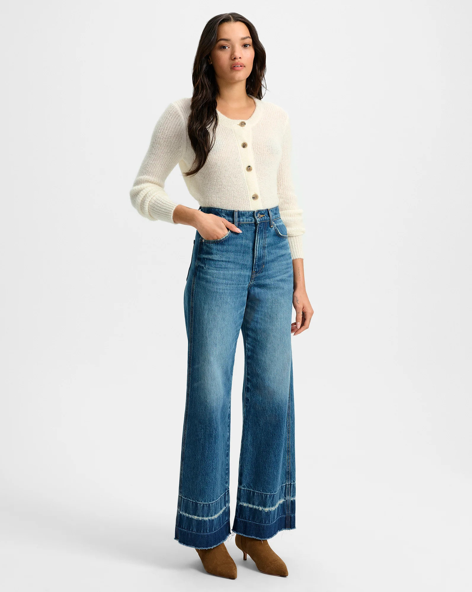 Taylor Wide-Leg Jean | Veronica Beard