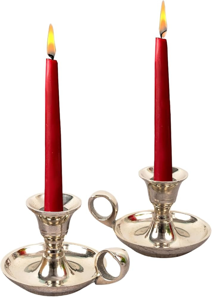Rely+ Candle Holders with Handle for Taper Candlestick Set of 2 Modern Decor for Home Table Cente... | Amazon (US)