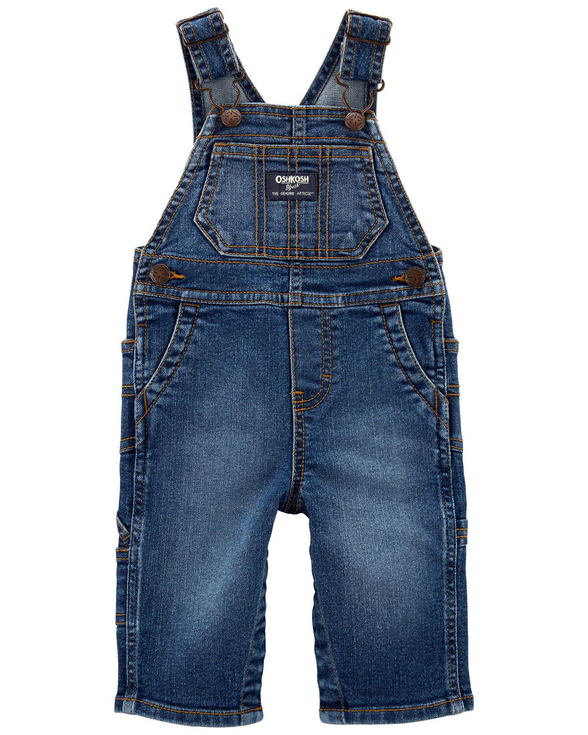 Dark Denim Baby Classic OshKosh Overalls | oshkosh.com | OshKosh B'gosh