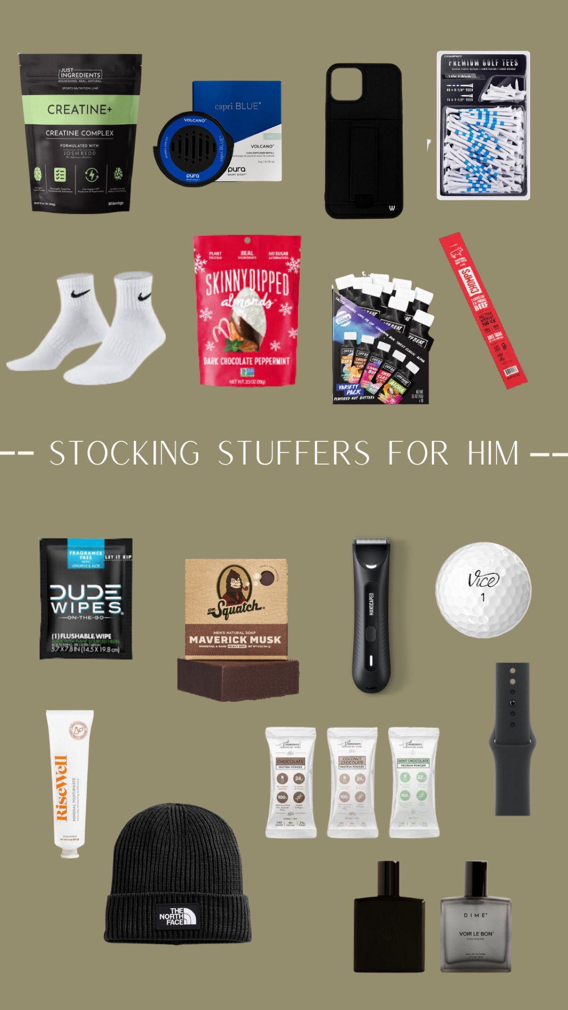 Stocking Stuffers for Him 

Codes:
Just ingredients - KAT
Threadwallets - wellmade for 20% off 
Clean Simple Eats - KAT for 10% off


#LTKHoliday #LTKMens #LTKGiftGuide