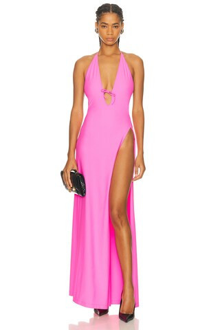 Balenciaga Tucked in Swimwear Dress in Pink | FWRD 