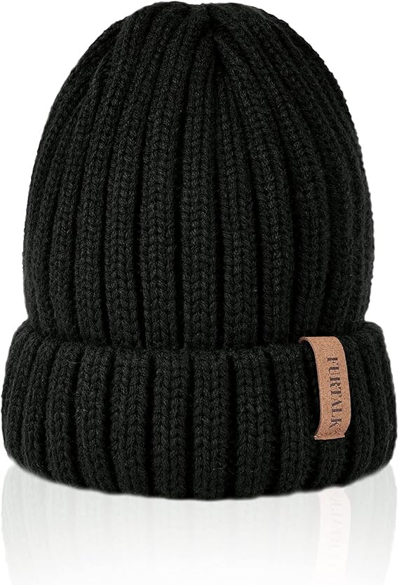 FURTALK Winter Hats for Women Fleece Lined Beanie Knit Chunky Womens Snow Cap | Amazon (US)