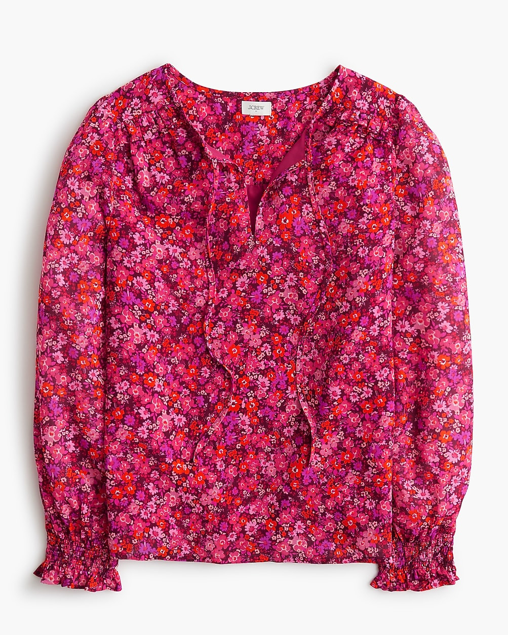 Tie-front long-sleeve top | J.Crew Factory