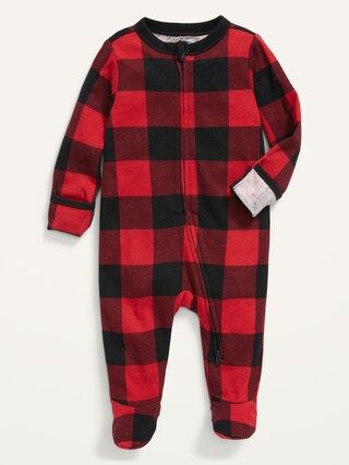 Unisex Matching Printed Sleep &#x26; Play Footed One-Piece for Baby | Old Navy (US)