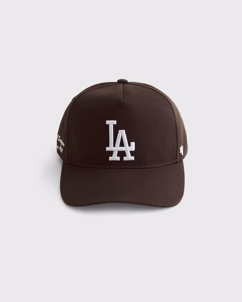 Abercrombie & Fitch Men's Los Angeles Dodgers '47 Hitch Cap in Dark Brown - Size 1 SIZE | Abercrombie & Fitch (US)