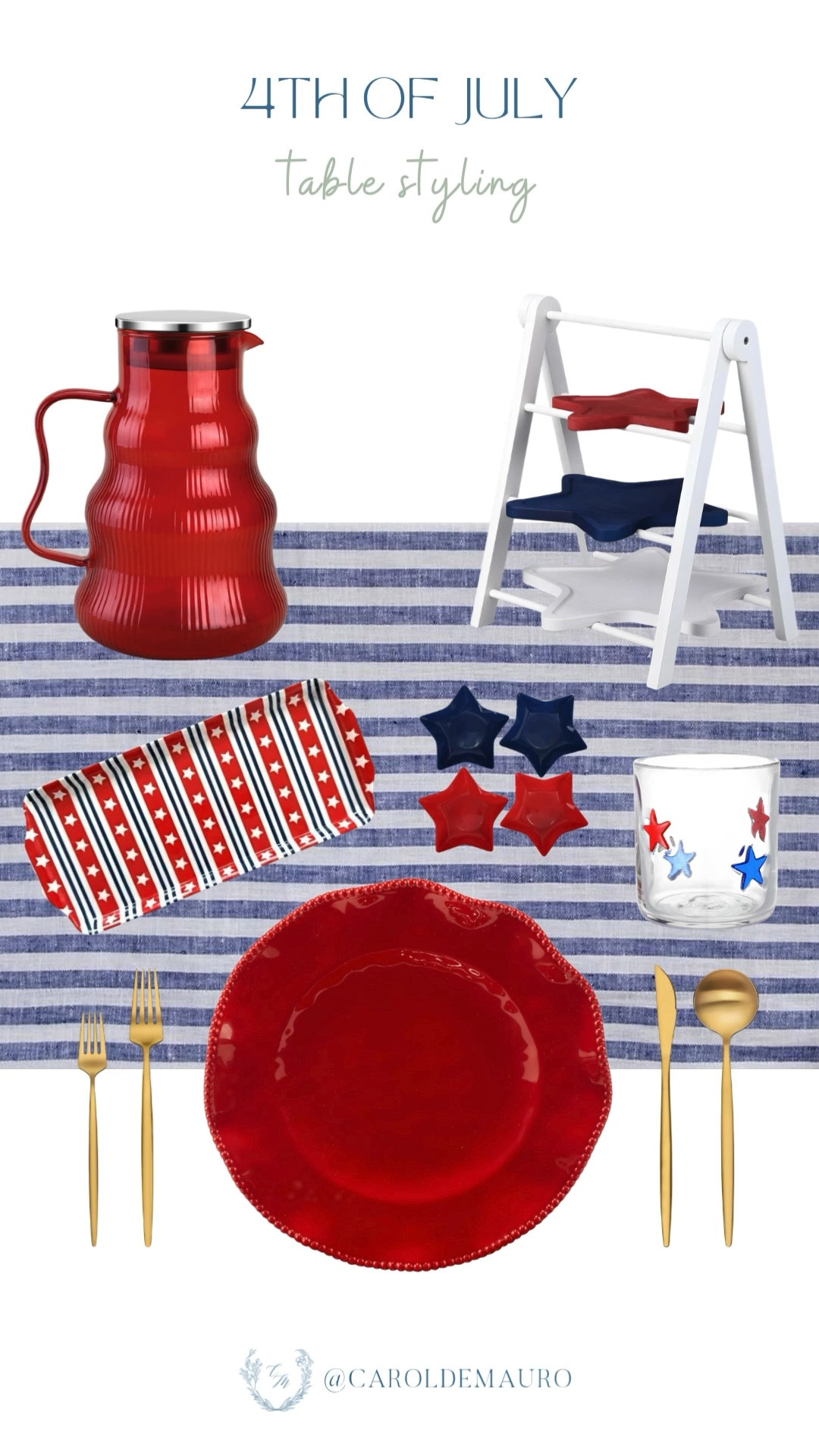 4th of july, holiday tablescape, hosting idea, table setting, red white and blue, stars and stripes, serveware, dinnerware, drinkware, tablecloth, table styling, amazon finds, affordable decor

#LTKfoodie #LTKHome