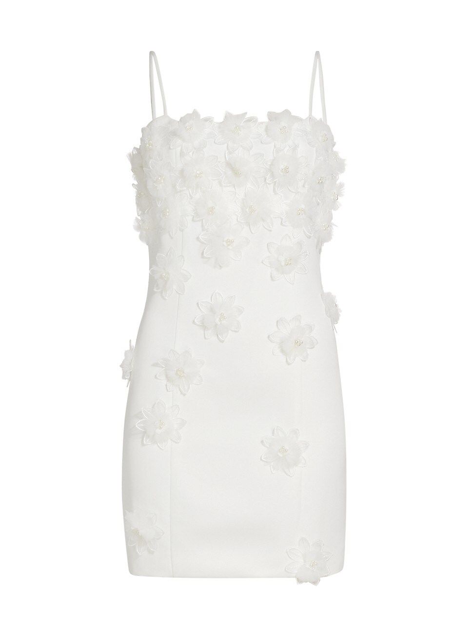 Sutton Embellished Floral Appliqué Minidress | Saks Fifth Avenue