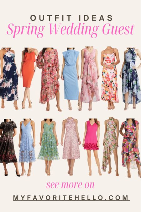 Spring wedding guest dress, spring wedding guest outfit 

#LTKmidsize #LTKover40 #LTKwedding