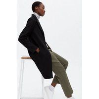 Tall Black Unlined Long Coat New Look | New Look (UK)