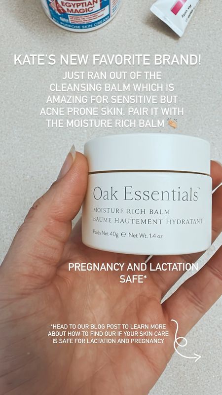 Obsessing over Oak Essentials lately! Love the richness of this word dry sensitive skin. Clean products for pregnancy and lactation (always check with your provider)

#LTKbump #LTKbeauty