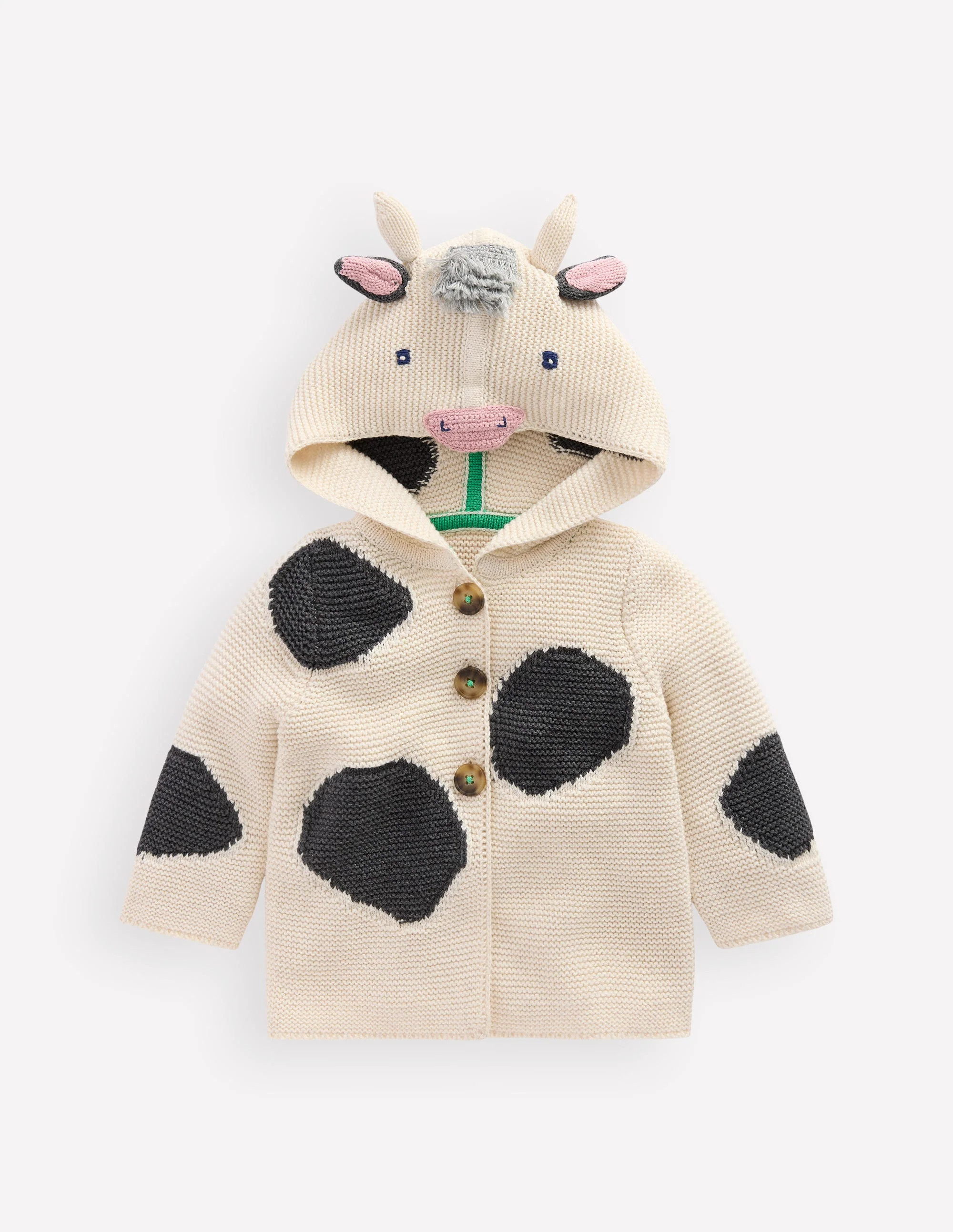 Novelty Cotton Knitted Jacket-Cow | Boden (US)