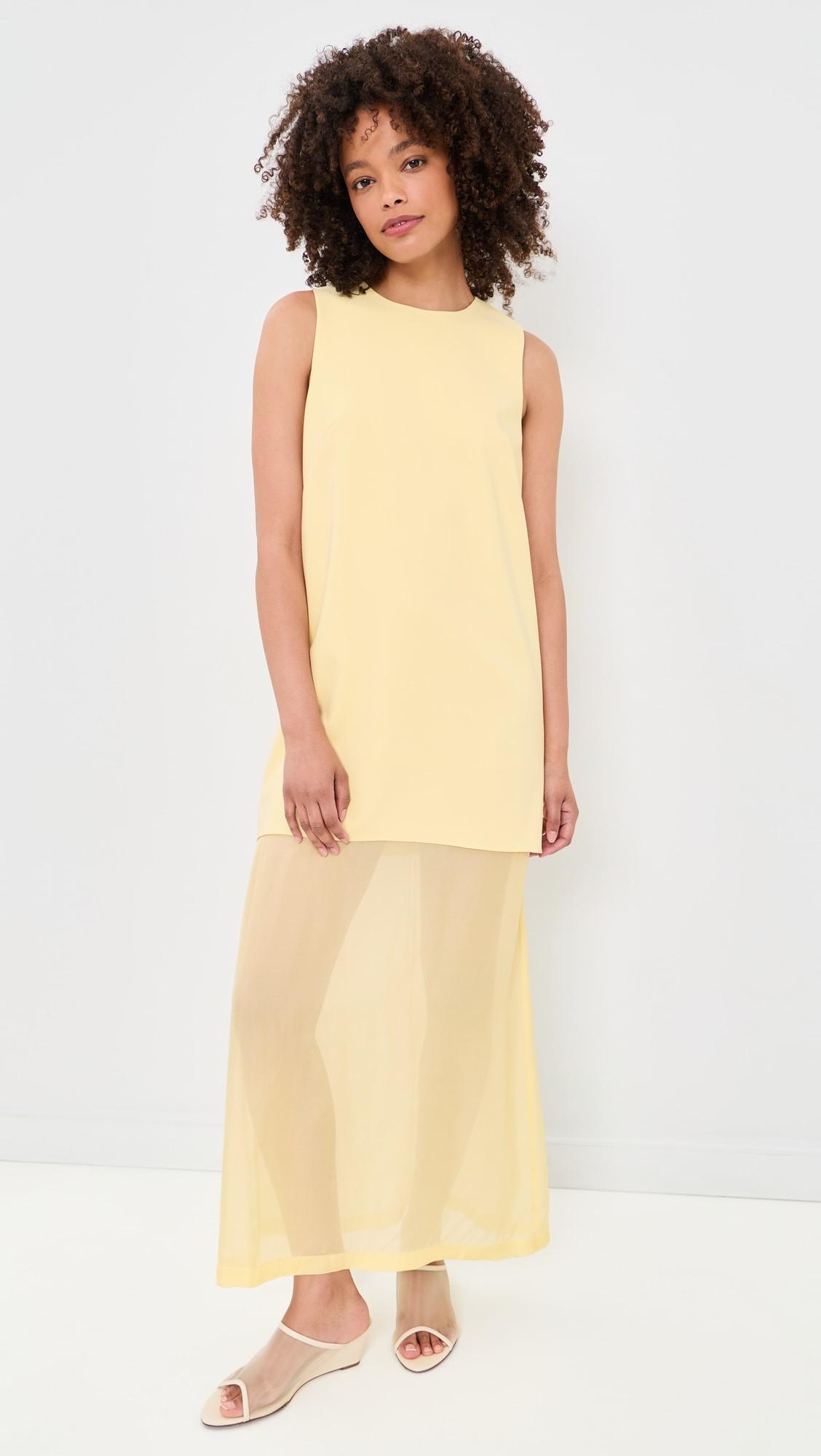 La Ligne Crepe & Silk Chiffon Dress | Shopbop | Shopbop