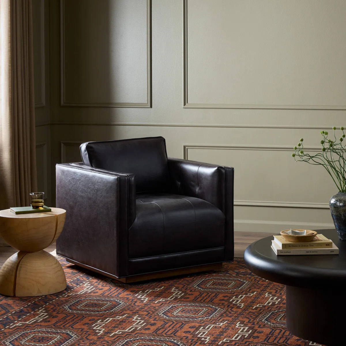 Calabrese Upholstered Swivel Accent Chair | Wayfair North America